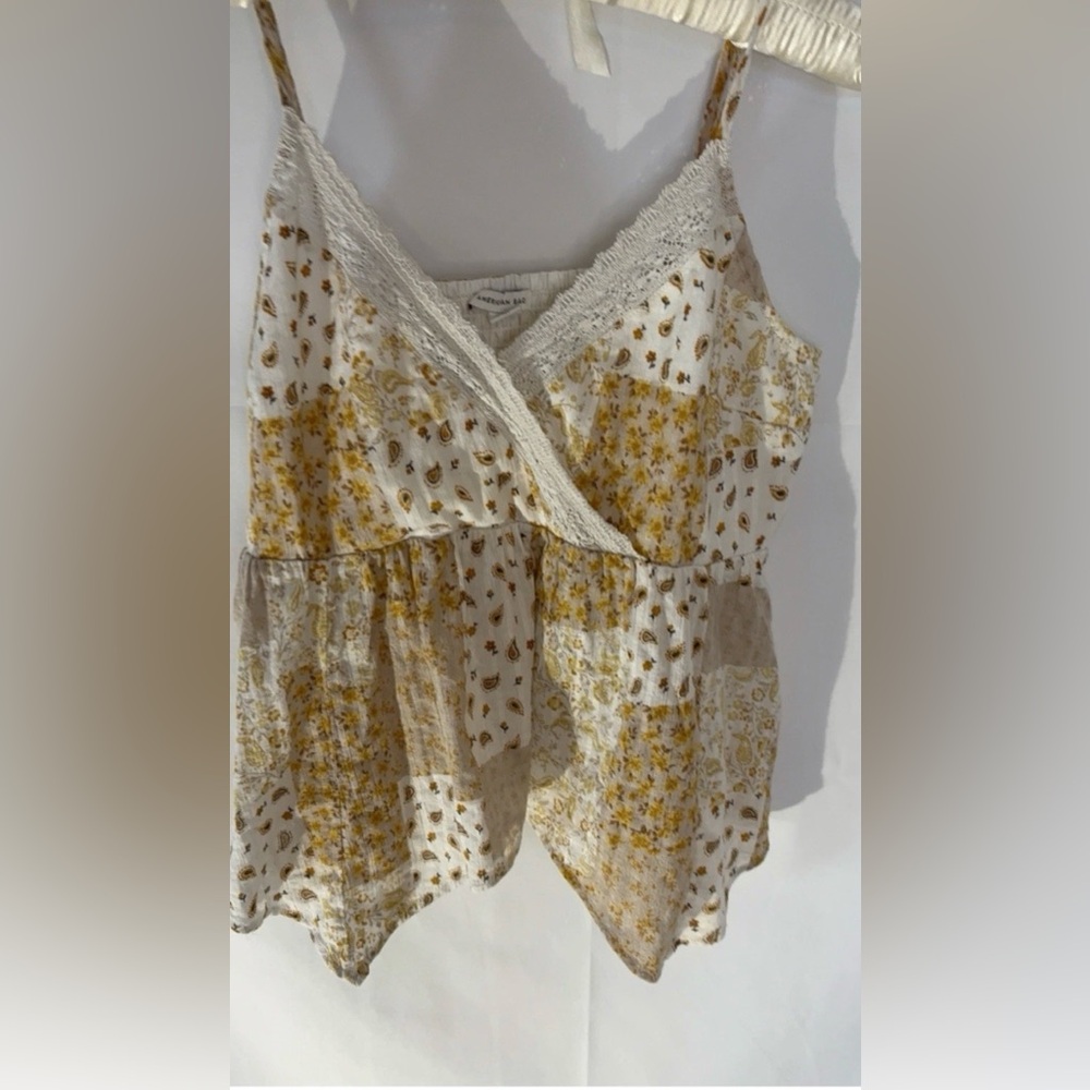 American Eagle Boho Patchwork Tank Women's Med As… - image 6